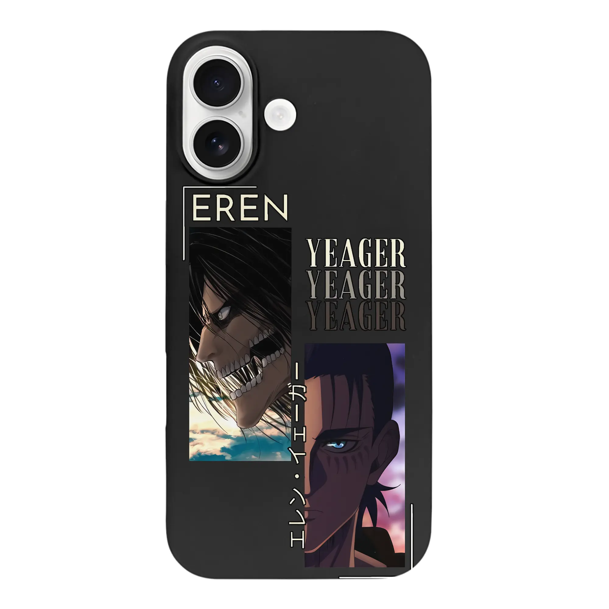 進撃の巨人 グッズ エレン・イェーガー - iPhone 17 シリーズ シリコンケース 薄型 耐衝撃 指紋防止 ソフトタッチカバー 精密フィット 傷防止 保護ケース iPhone 17/17 Air/17 Pro/17 Pro Max 対応